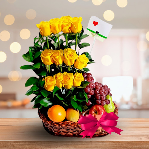 Floral Arrangement With Paradise Fruits